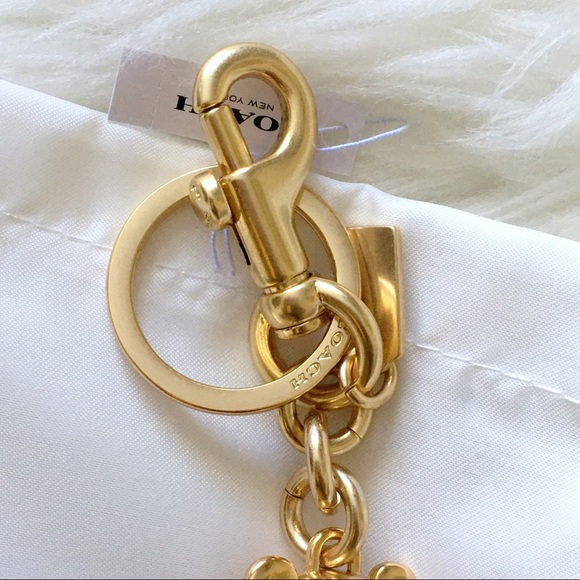 COACH 3D Gold Bear Love Letter Bag Charm - Picture 6 of 7